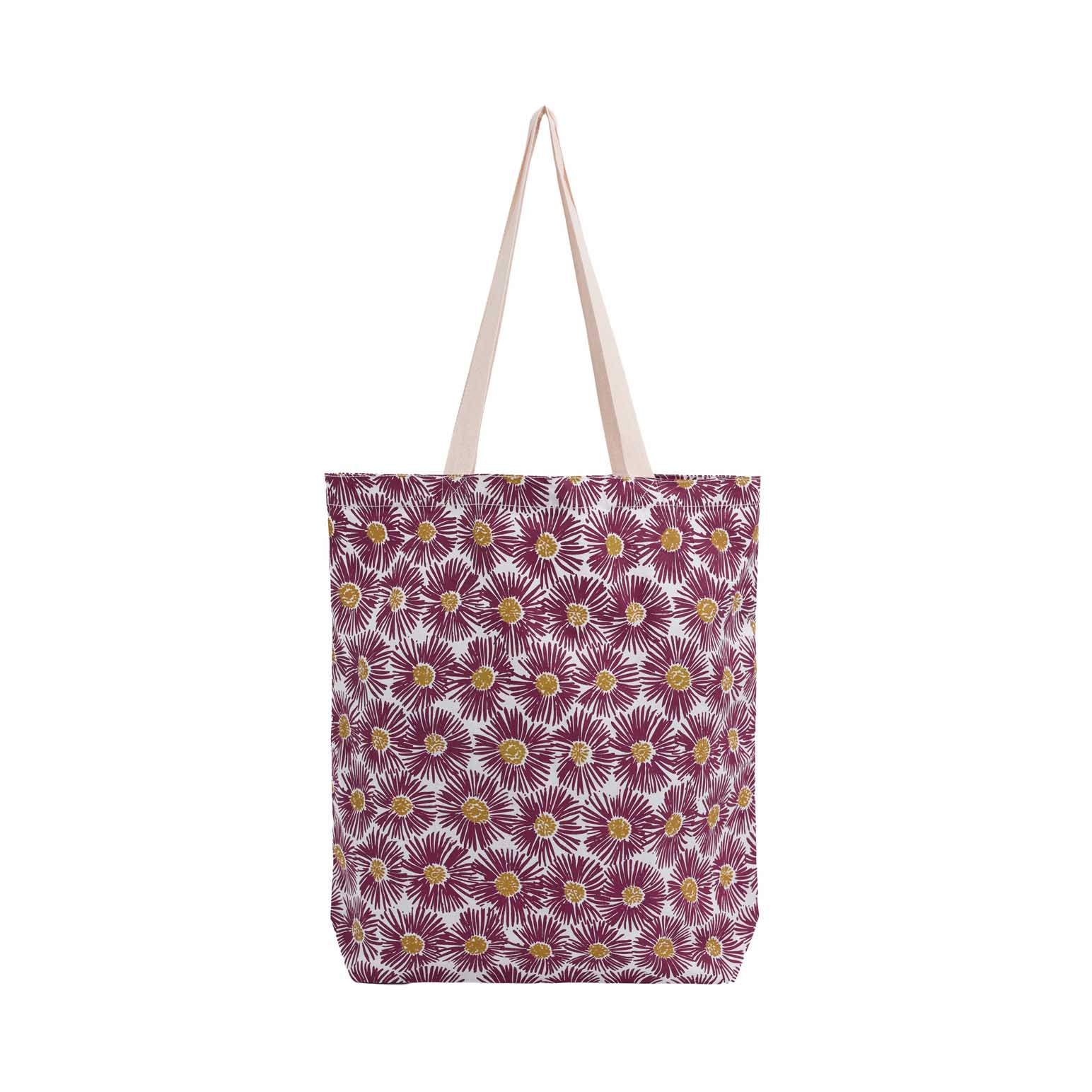 Seasalt Cornwall Foldaway Canvas Shopper - Painted Asters Chalk Mix